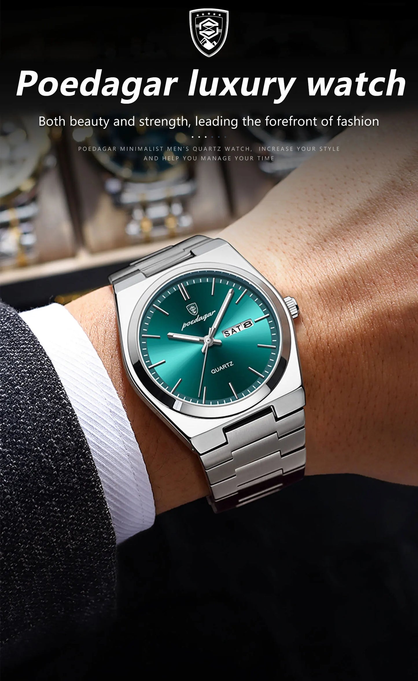 YEVKOV Empire™ Luxury Steel Watch — Billionaire Edition
Discover the elegance of power and precision.
The YEVKOV Empire™ Billionaire Watch combines timeless design with elite craftsmanship — made f