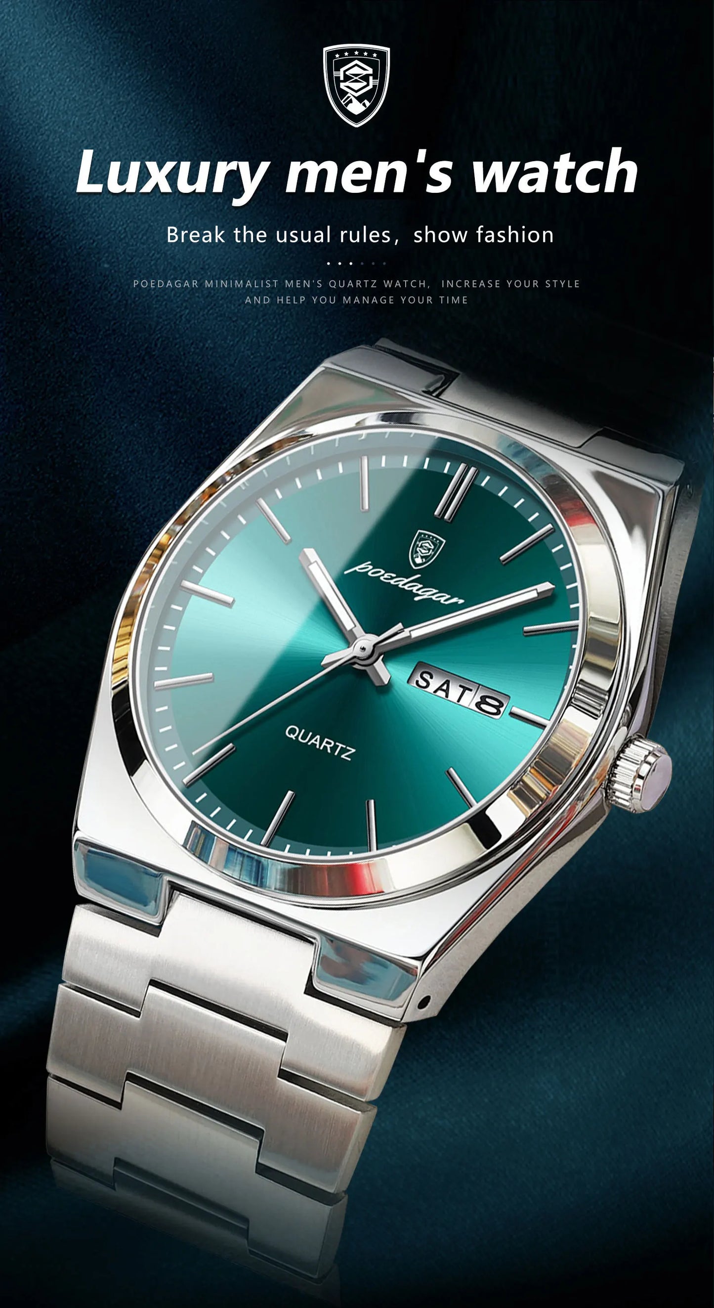 YEVKOV Empire™ Luxury Steel Watch — Billionaire Edition
Discover the elegance of power and precision.
The YEVKOV Empire™ Billionaire Watch combines timeless design with elite craftsmanship — made f