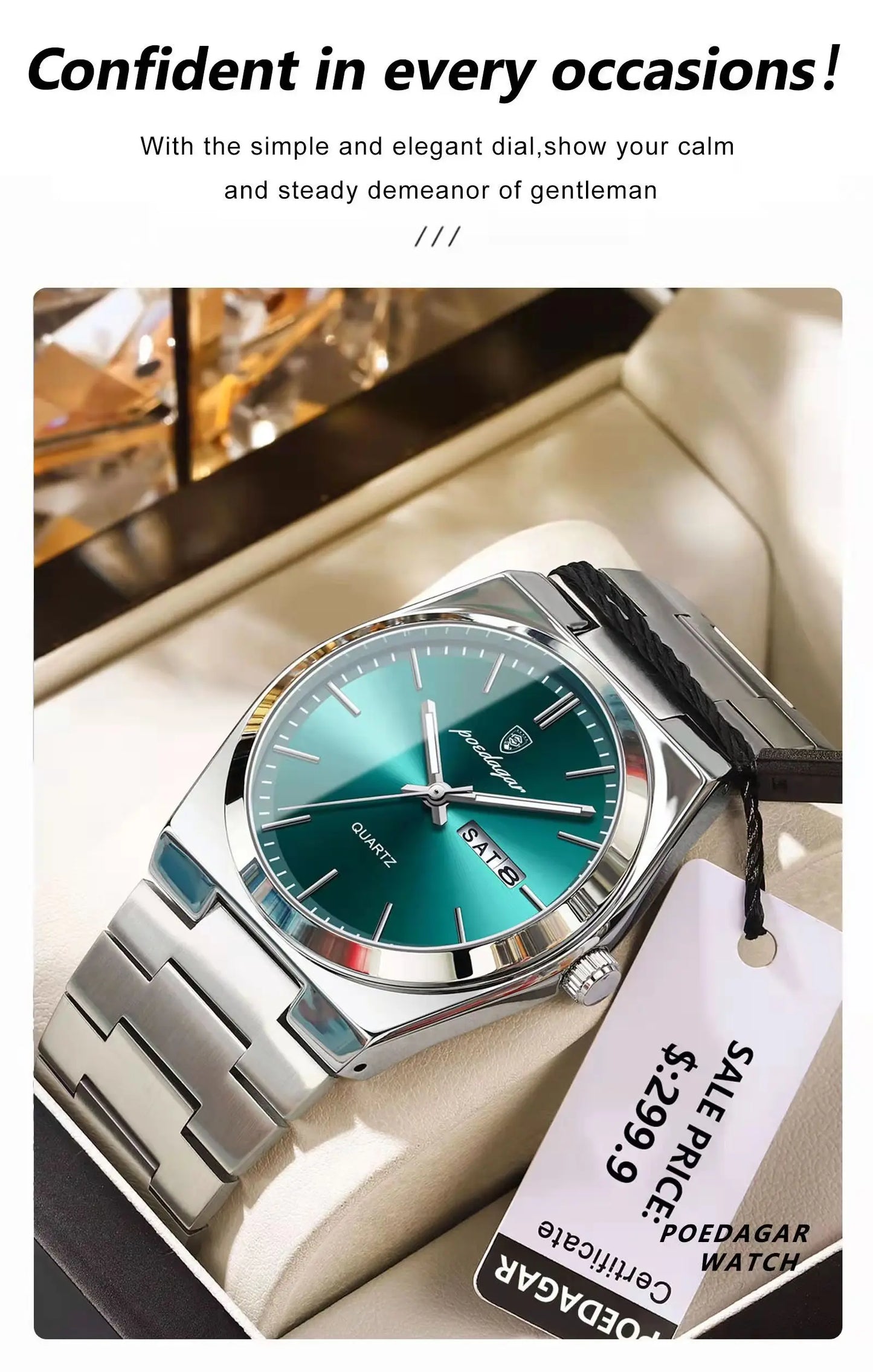 YEVKOV Empire™ Luxury Steel Watch — Billionaire Edition
Discover the elegance of power and precision.
The YEVKOV Empire™ Billionaire Watch combines timeless design with elite craftsmanship — made f