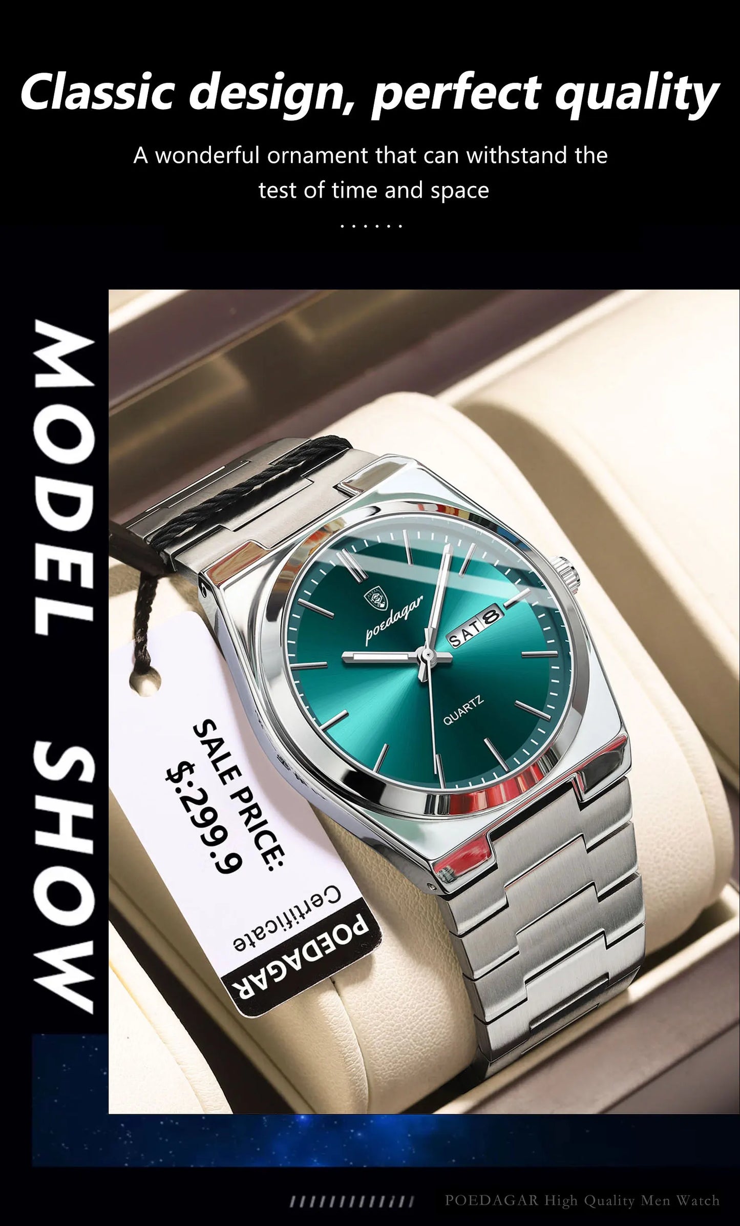 YEVKOV Empire™ Luxury Steel Watch — Billionaire Edition
Discover the elegance of power and precision.
The YEVKOV Empire™ Billionaire Watch combines timeless design with elite craftsmanship — made f